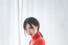 面饼仙儿 皮裤连体红毛衣[20P-290M] - 微蜜图社-微蜜图社